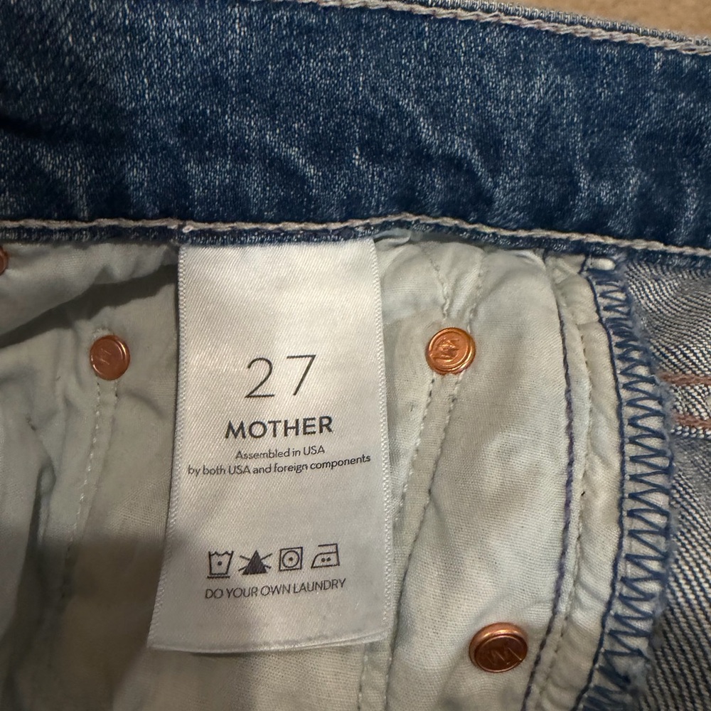 MOTHER SUPERIOR The Tomcat Kneeling in Stones Patches Jean Size 27 ret $285 - Picture 11 of 13